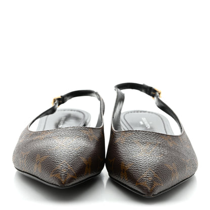 Louis Vuitton Patent Monogram Cherie Slingback Ballerina Flats 37 3 of 12