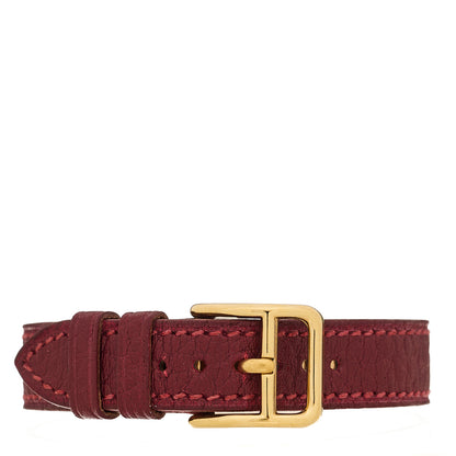 Hermes Stainless Steel Courchevel 20mm Kelly Cadena Quartz Watch Rouge 2 of 4