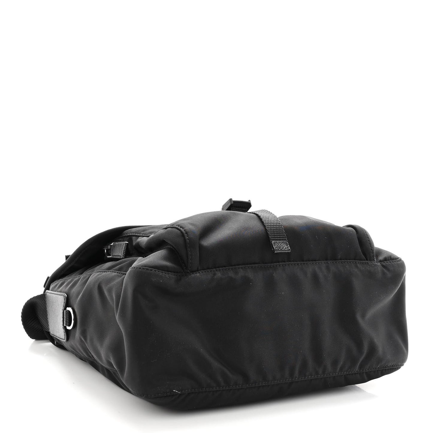 Tessuto Nylon Saffiano Small Vela Messenger Black