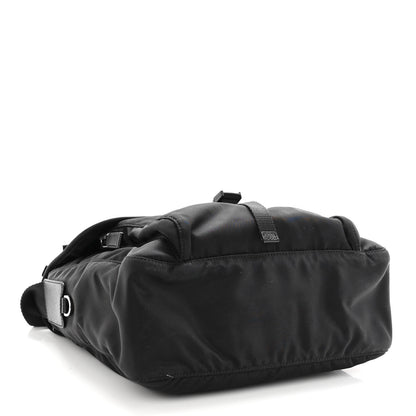Prada Tessuto Nylon Saffiano Small Vela Messenger Black 4 of 11