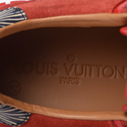 Louis Vuitton Epi Calfskin Textile Run Away Sneakers 37 Rouge 7 of 8
