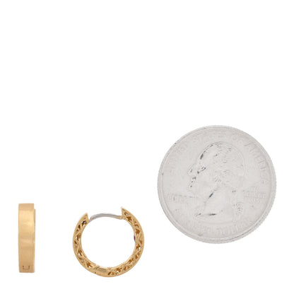 Roberto Coin 18K Yellow Gold Huggie Hoop Earrings 2 of 4