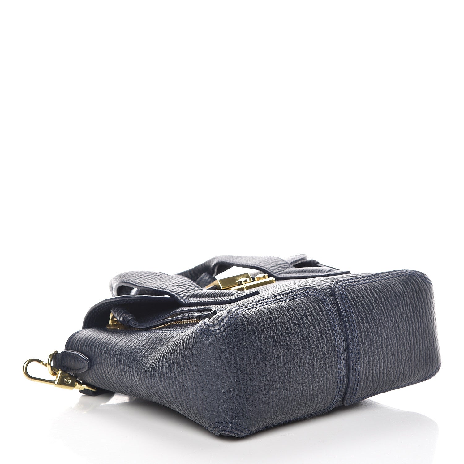 3.1 Phillip Lim 3.1 Textured Calfskin Mini Pashli Satchel Ink 4 of 14