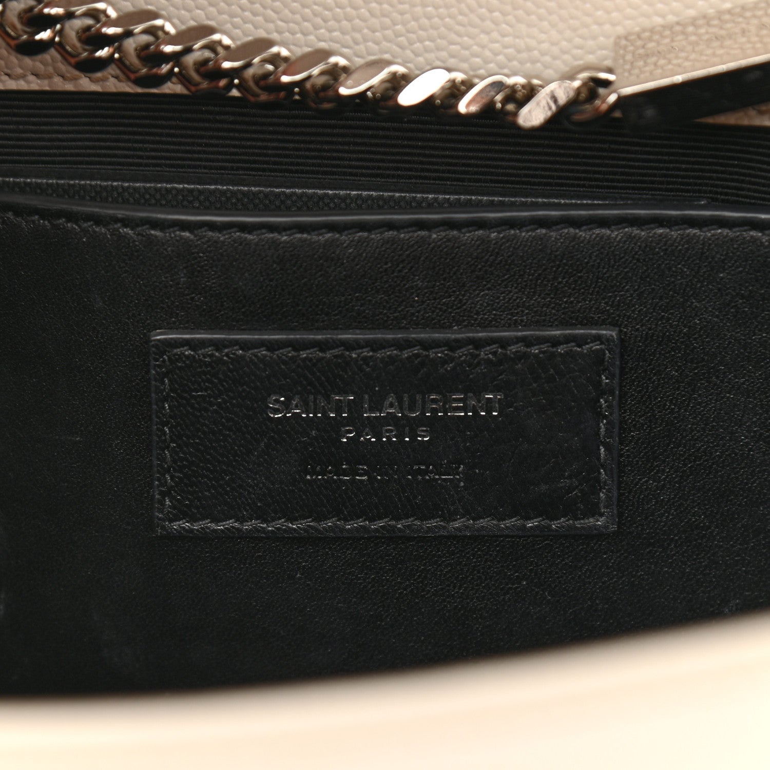 Saint Laurent Grain De Poudre Medium Classic Monogram Kate Satchel Icy White 6 of 13