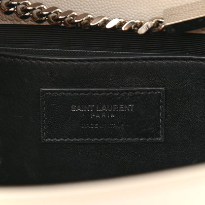 Saint Laurent Grain De Poudre Medium Classic Monogram Kate Satchel Icy White 6 of 13