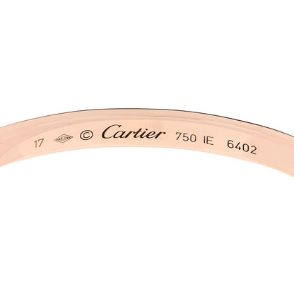 Cartier 18K Pink Gold LOVE Cuff Bracelet 17 3 of 3