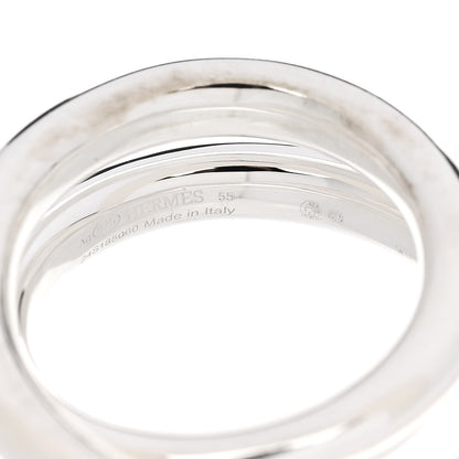 Hermes Sterling Silver MM Vertige Ring 55 7.25 4 of 4