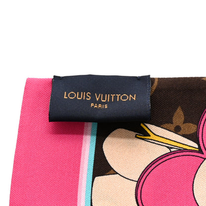 Louis Vuitton Silk Monogram 2021 Hollywood Christmas Animation Bandeau Marron 3 of 3