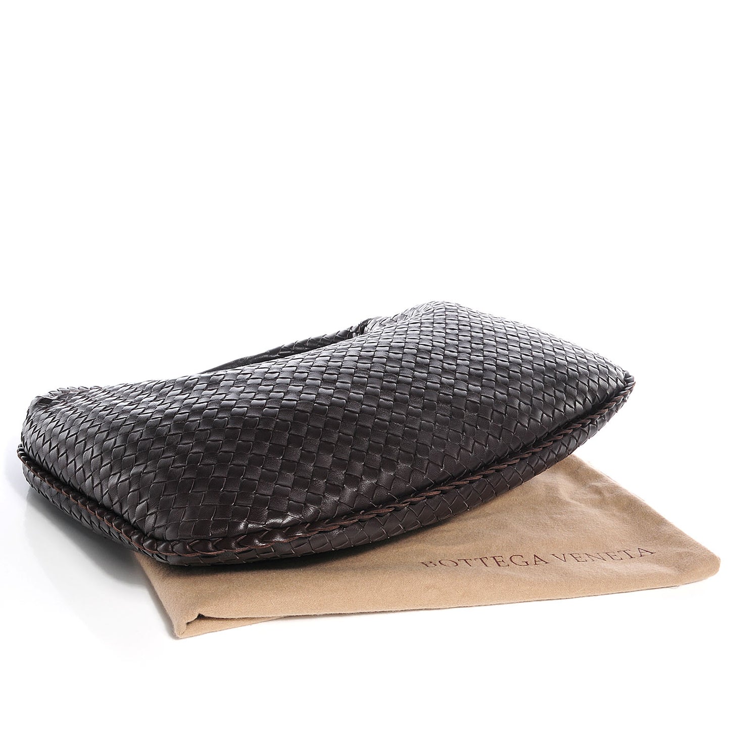 Nappa Intrecciato Large Veneta Hobo Ebano