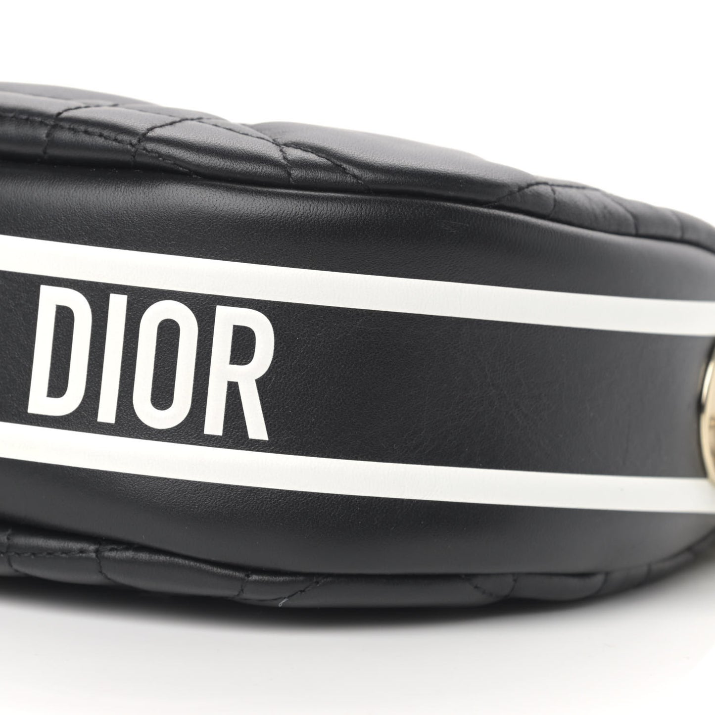 Lambskin Cannage Small Dior Vibe Hobo Bag Black