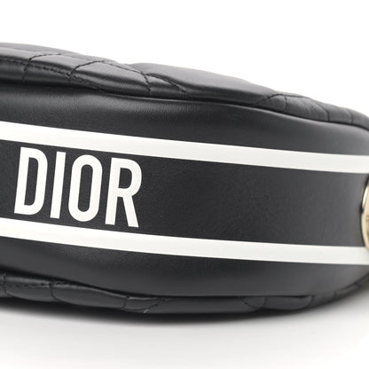 Christian Dior Lambskin Cannage Small Dior Vibe Hobo Bag Black 8 of 10