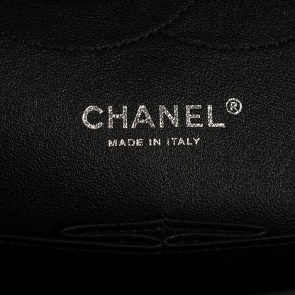 Chanel Lambskin Chevron Quilted Jumbo Double Flap So Black 7 of 8