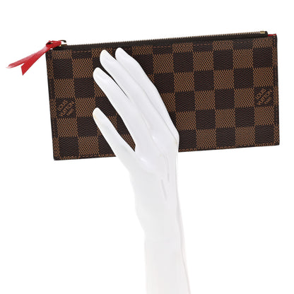 Louis Vuitton Damier Ebene Felicie Chain Wallet Zippered Insert 2 of 6