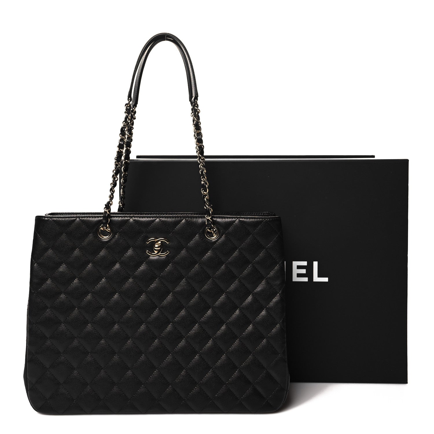 Chanel Caviar Quilted Large Shopping Tote Black 11 of 11