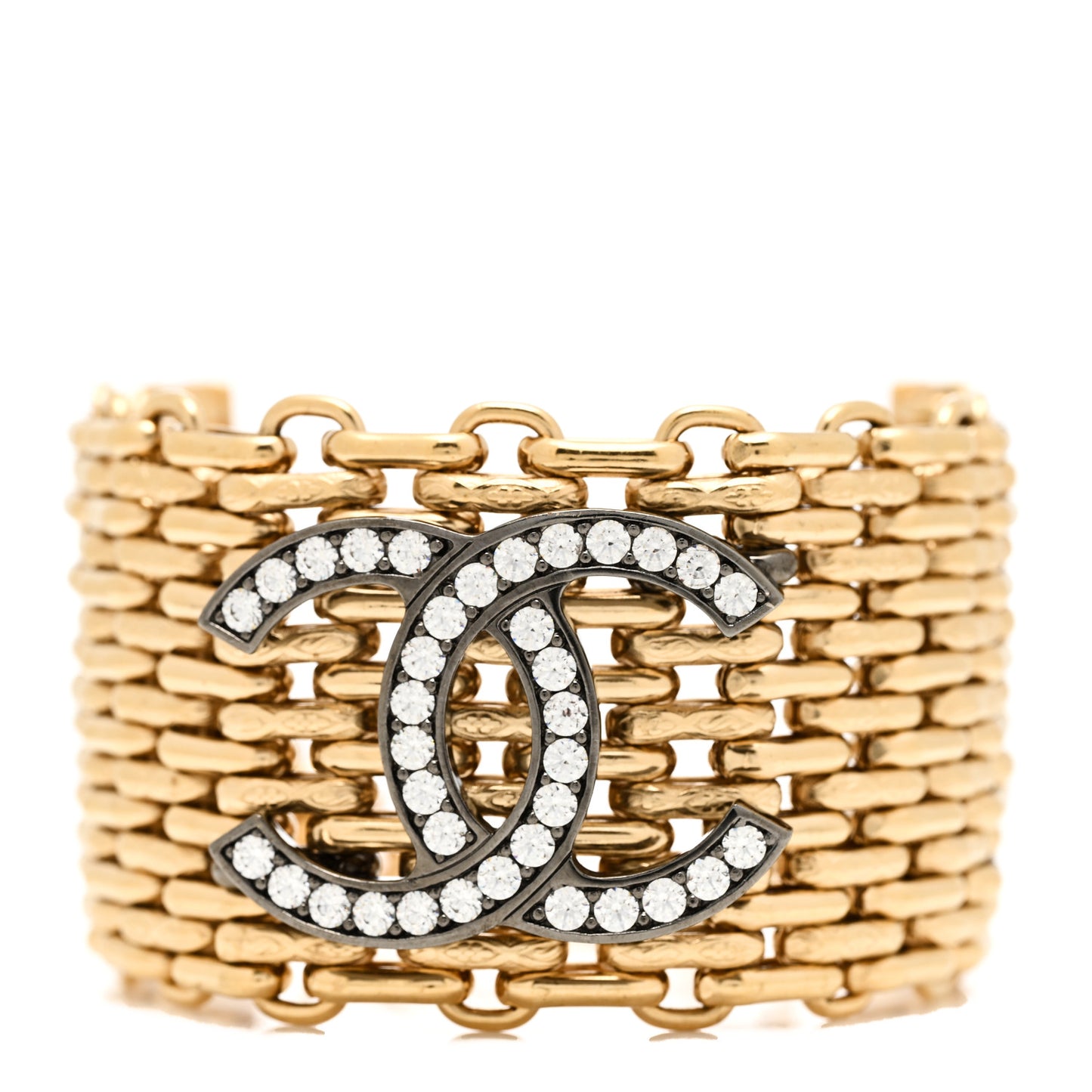 Crystal CC Chain CC Bracelet Gold Silver