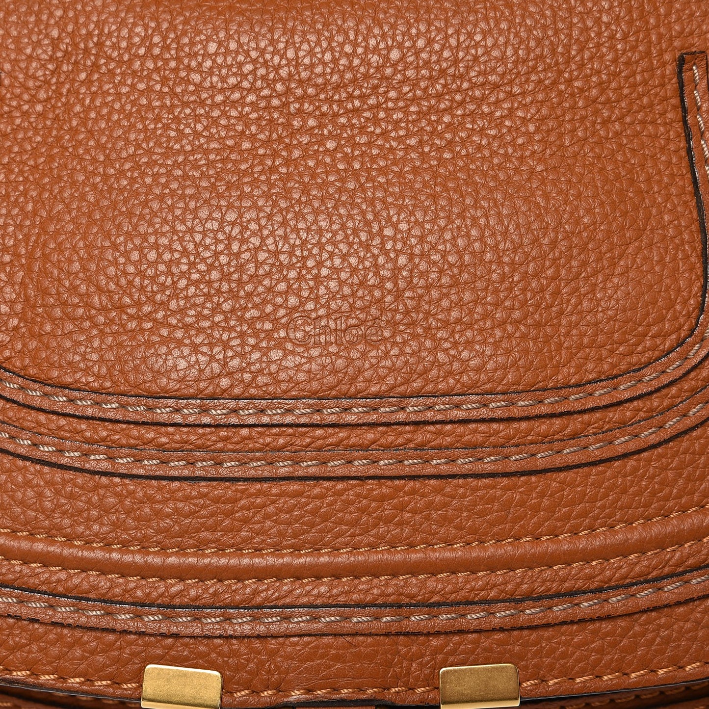 Calfskin Medium Marcie Satchel Tan