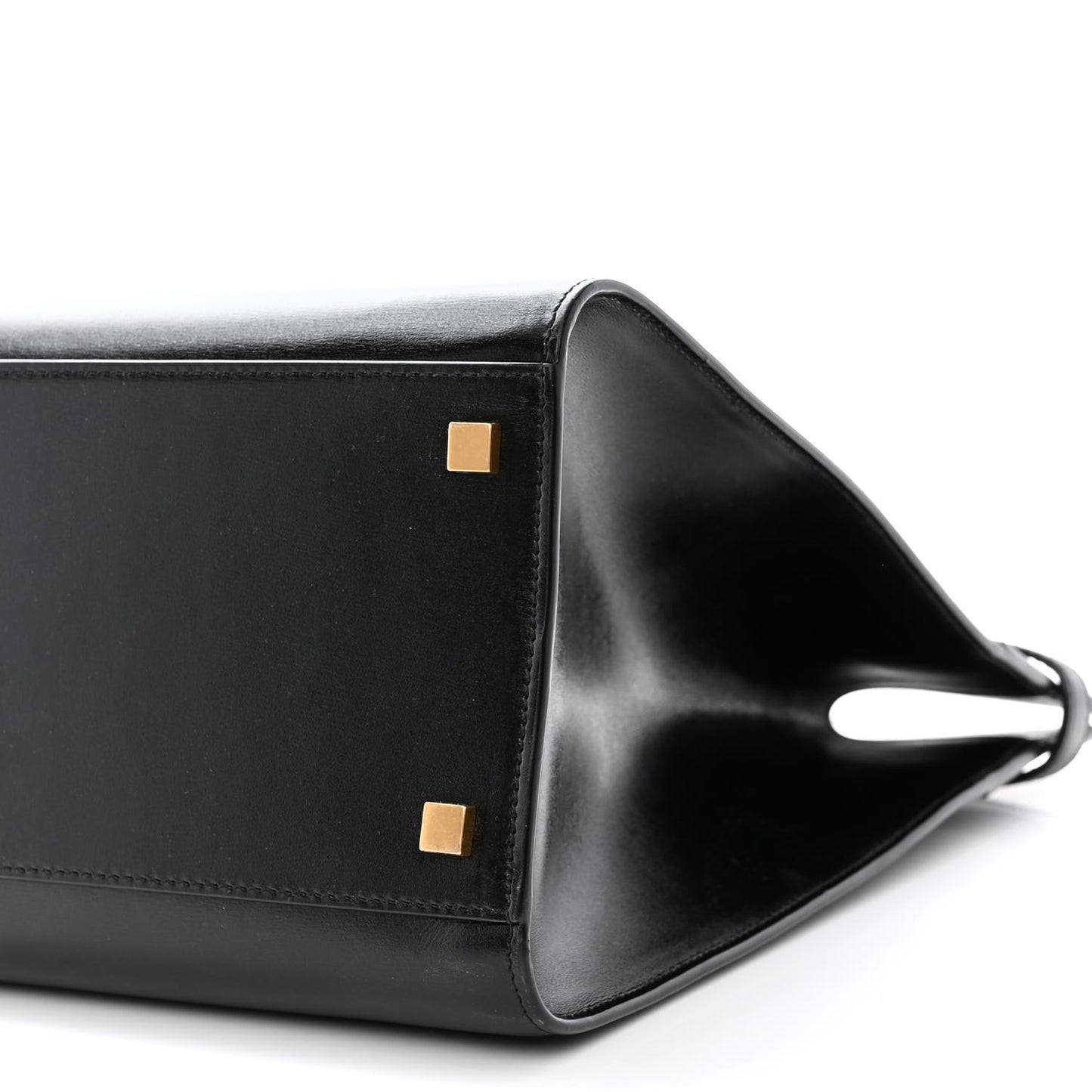 Calfskin Medium Manhattan Shopper Tote Black