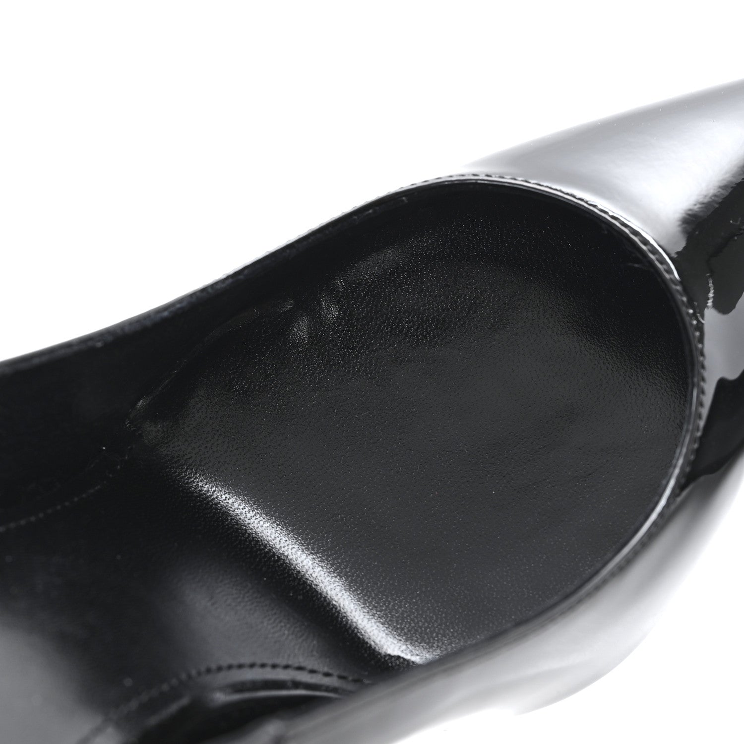 Saint Laurent Vernice Chiffon Opyum 110 Pumps  37.5 Black Gold 11 of 11