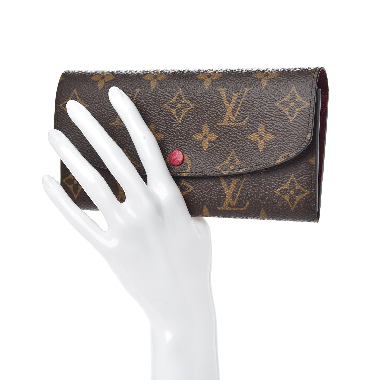 Louis Vuitton Monogram Emilie Wallet Fuchsia 2 of 7