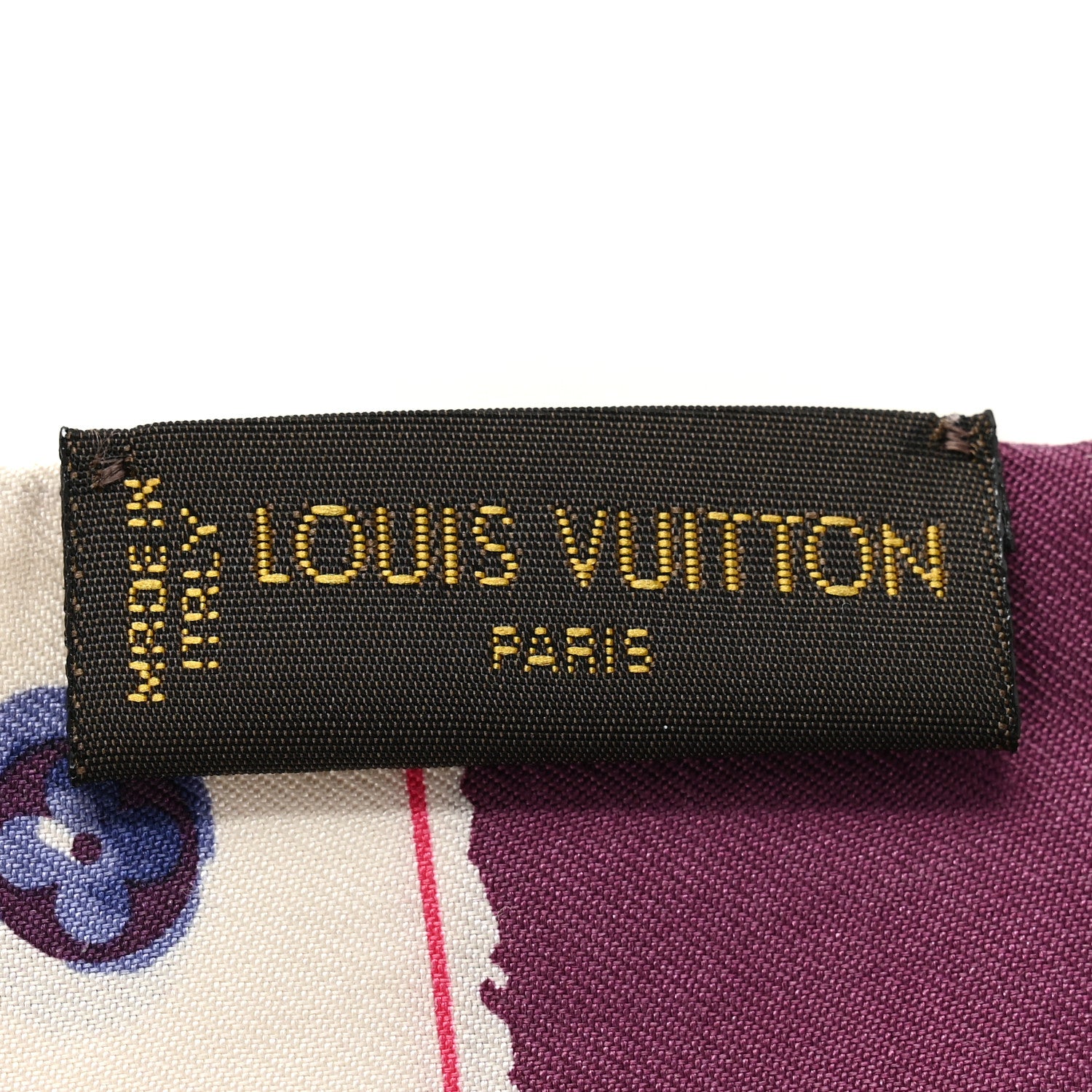 Louis Vuitton Silk Monogram Splash Bandeau Purple 4 of 4