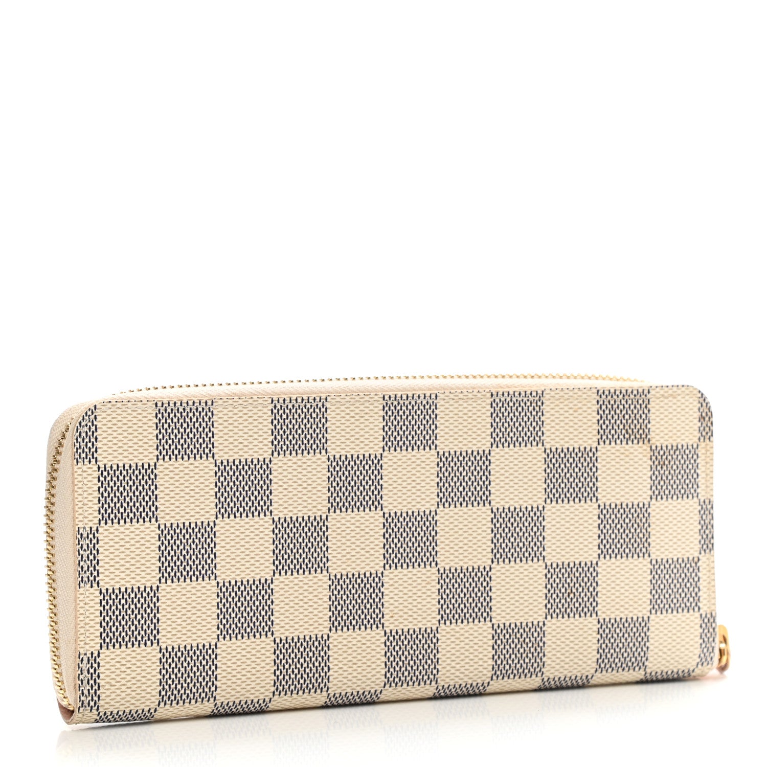 Louis Vuitton Damier Azur Clemence Wallet Rose Ballerine 3 of 9