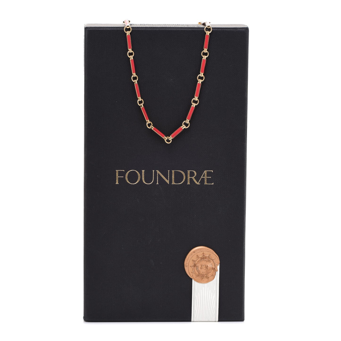 18K Yellow Gold Carnelian Chain Choker Necklace