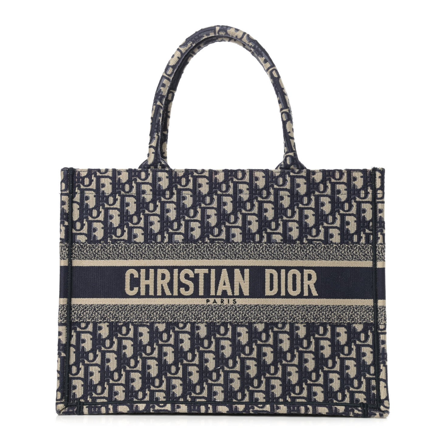 Oblique Medium Book Tote Blue Multicolor