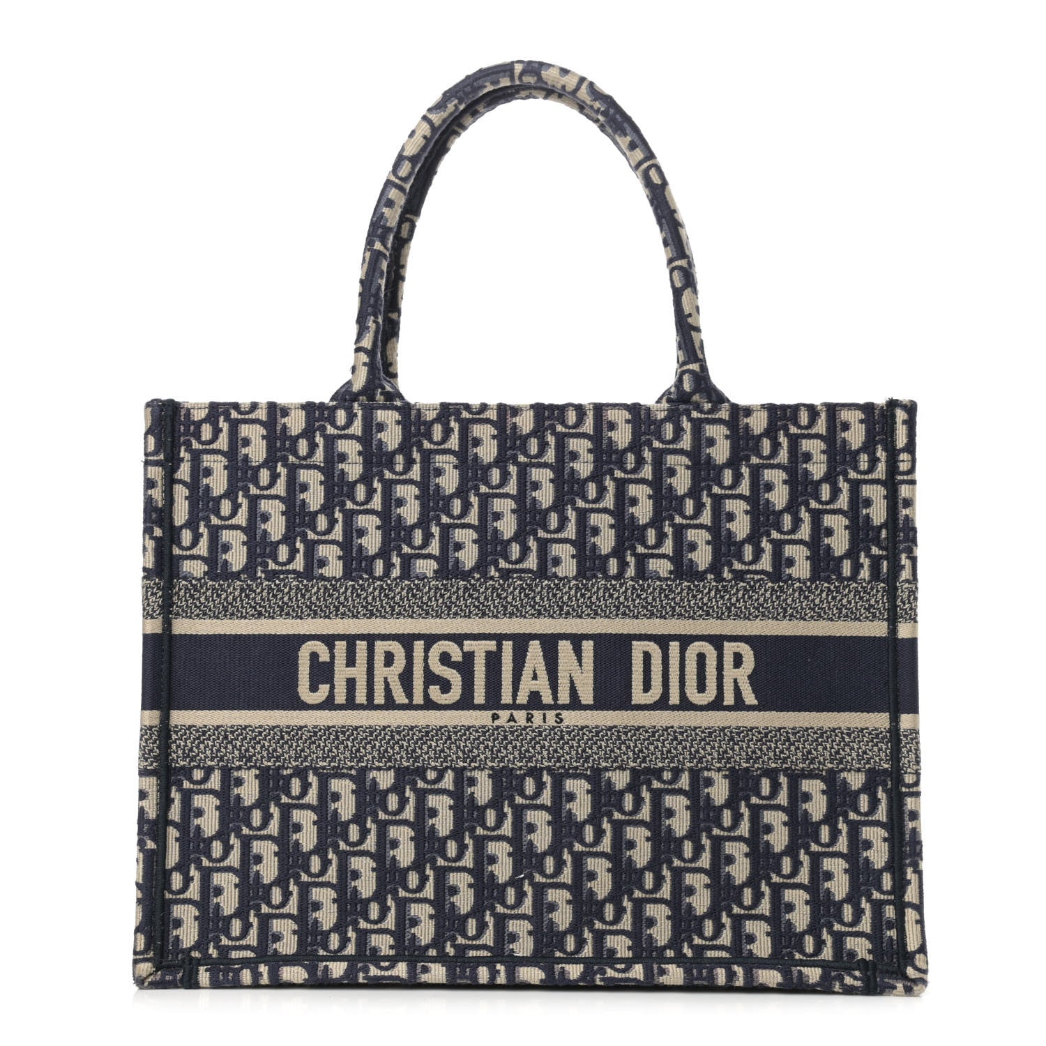 Christian Dior Oblique Medium Book Tote Blue Multicolor 1 of 11