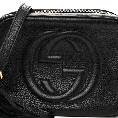 Gucci Pebbled Calfskin Small Soho Disco Bag Black 8 of 11
