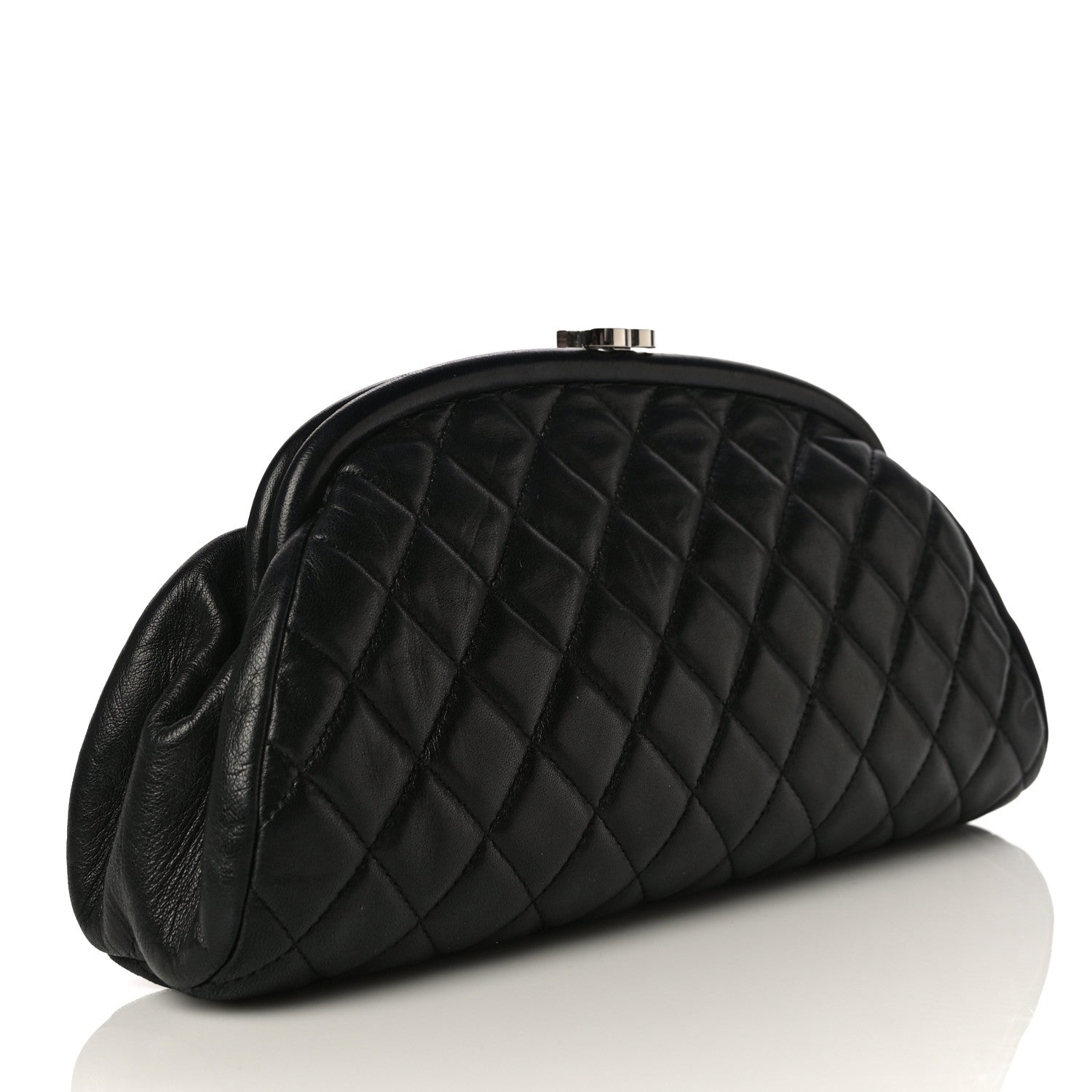 Chanel Lambskin Quilted Timeless Clutch Black 3 of 17