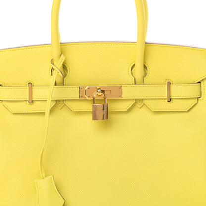 Hermes Epsom Birkin 30 Lime 11 of 12