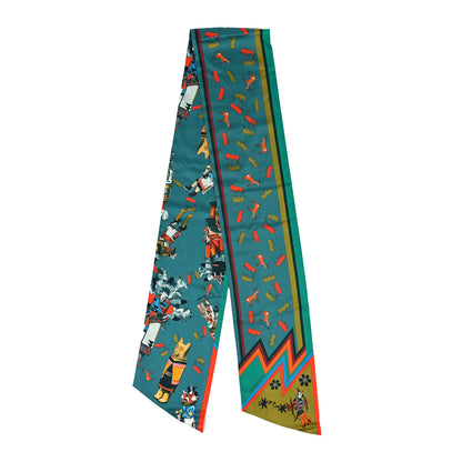 Hermes Silk Kachinas Maxi Twilly 2 of 3