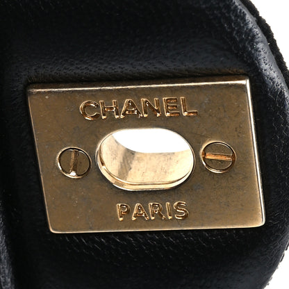 Chanel Velvet Pearl Mini Flap Bag Black 5 of 10