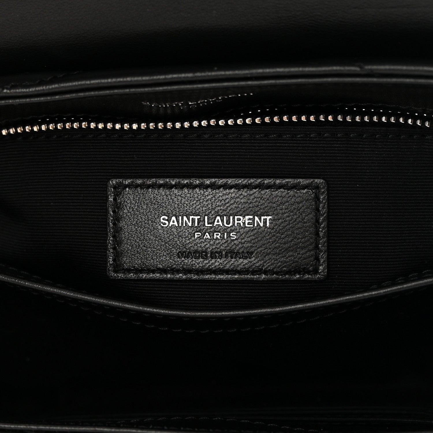 Saint Laurent Calfskin Y Quilted Monogram Toy Loulou Crossbody Bag Black 6 of 13