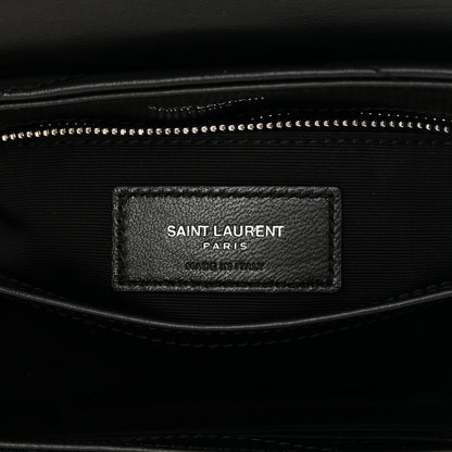 Saint Laurent Calfskin Y Quilted Monogram Toy Loulou Crossbody Bag Black 6 of 13