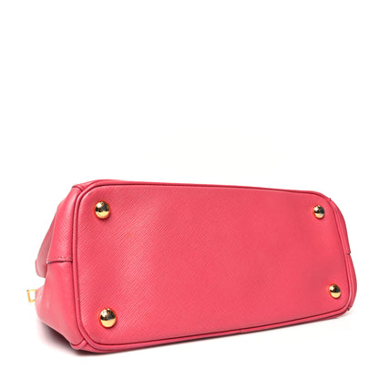 Prada Saffiano Medium Galleria Double Zip Tote Fuxia 4 of 19