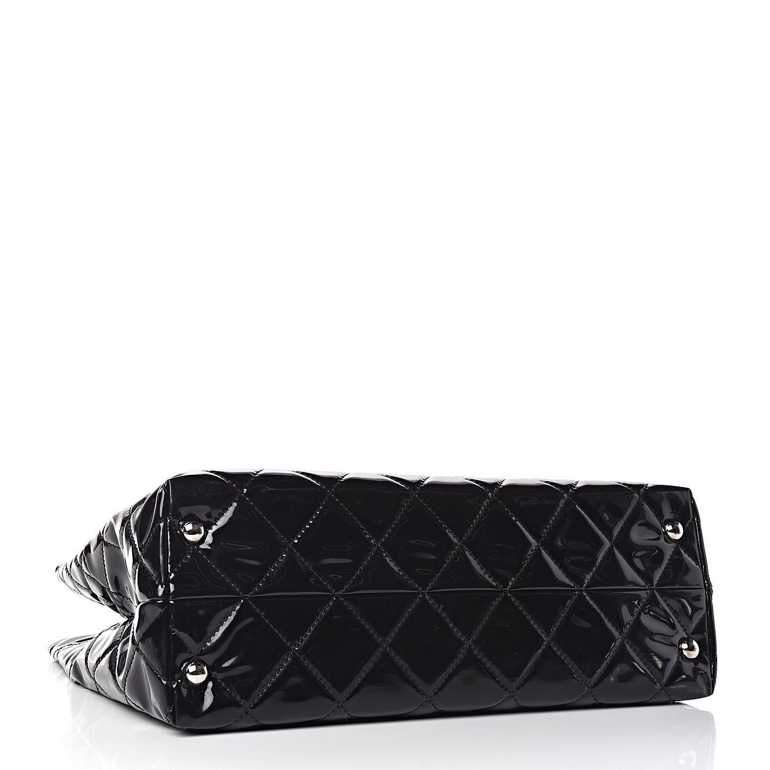 Chanel Vinyl Quilted Large In The Business Tote Black 4 of 10