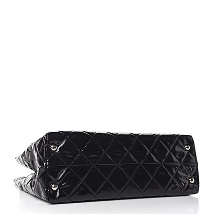 Chanel Vinyl Quilted Large In The Business Tote Black 4 of 10