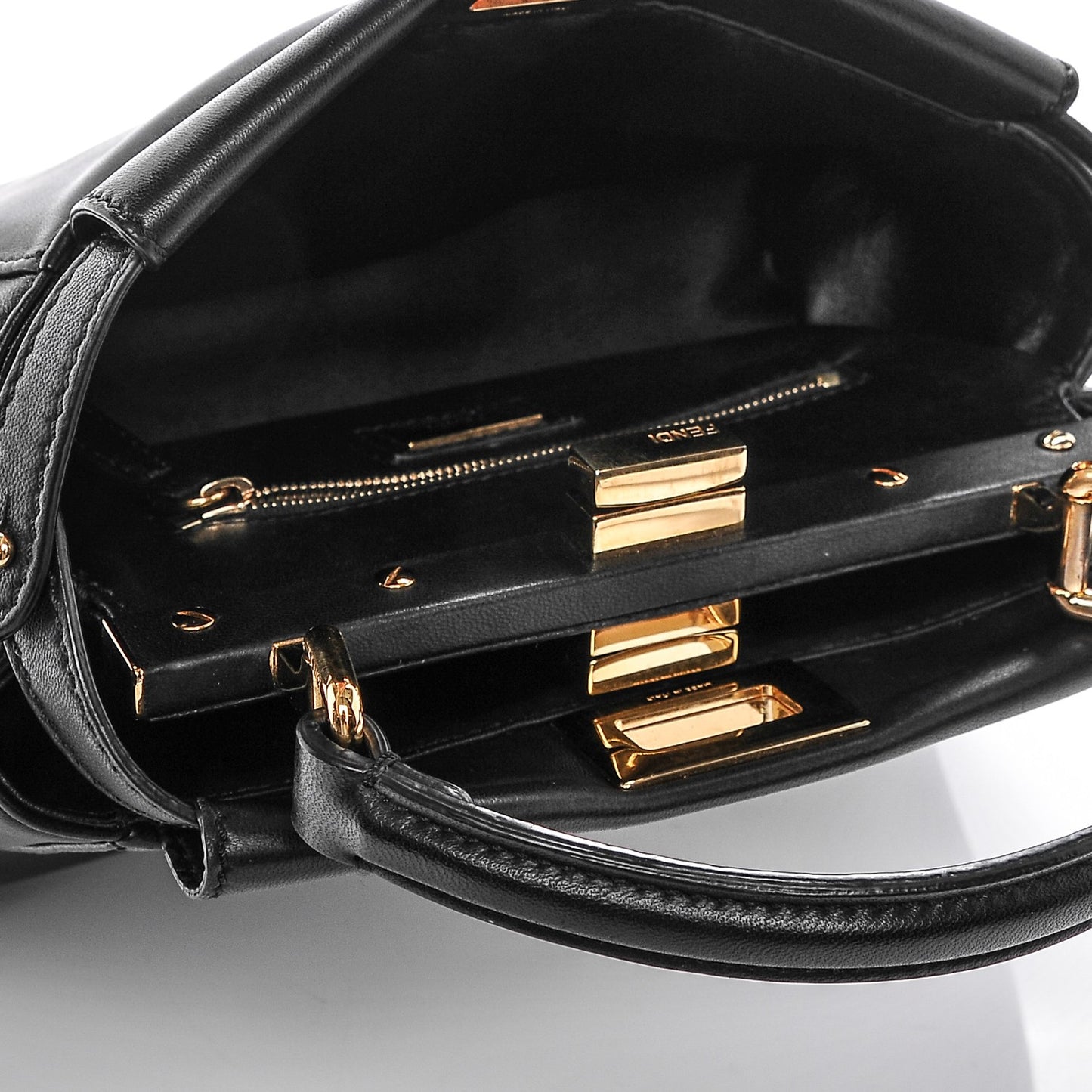 Nappa Mini Peekaboo Iconic Satchel Black