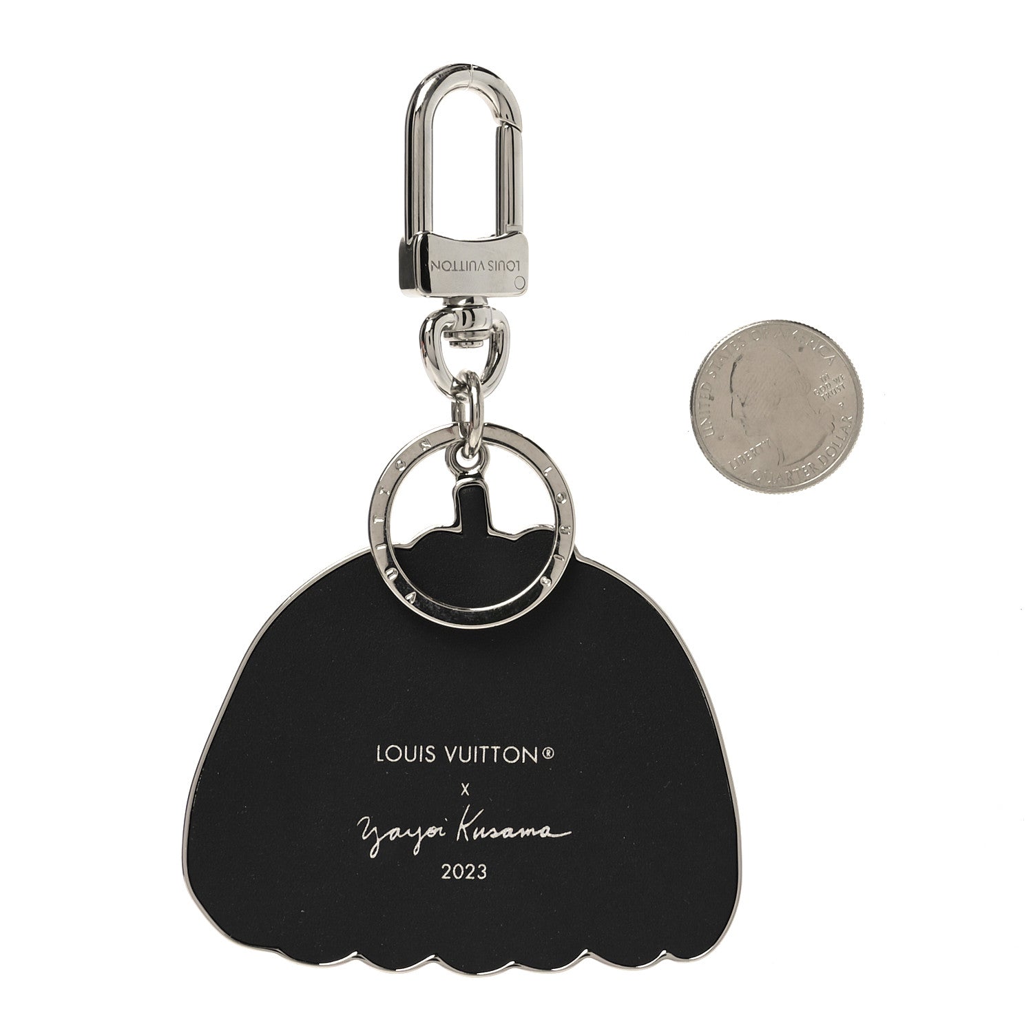Louis Vuitton LV X YK Pumpkin Key Holder Bag Charm Yellow 1794989