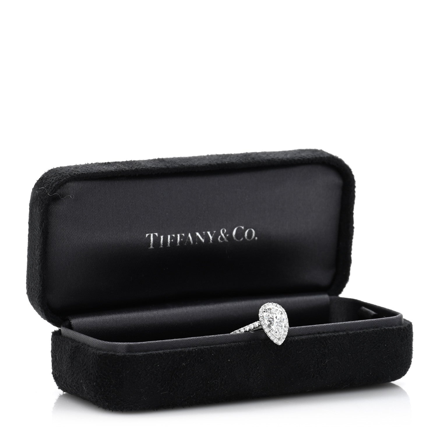 Tiffany Platinum Diamond 1.50ct Soleste Pear Cut Ring 52 6 5 of 5