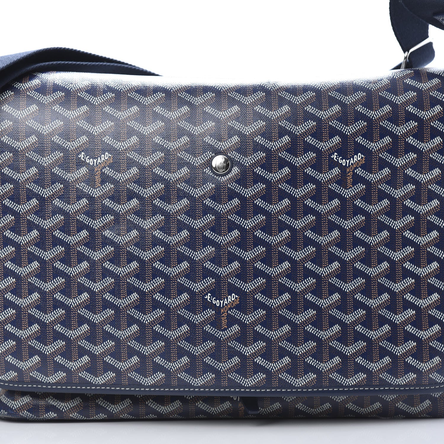 Goyard Goyardine Capetien Messenger Bag Navy 8 of 14