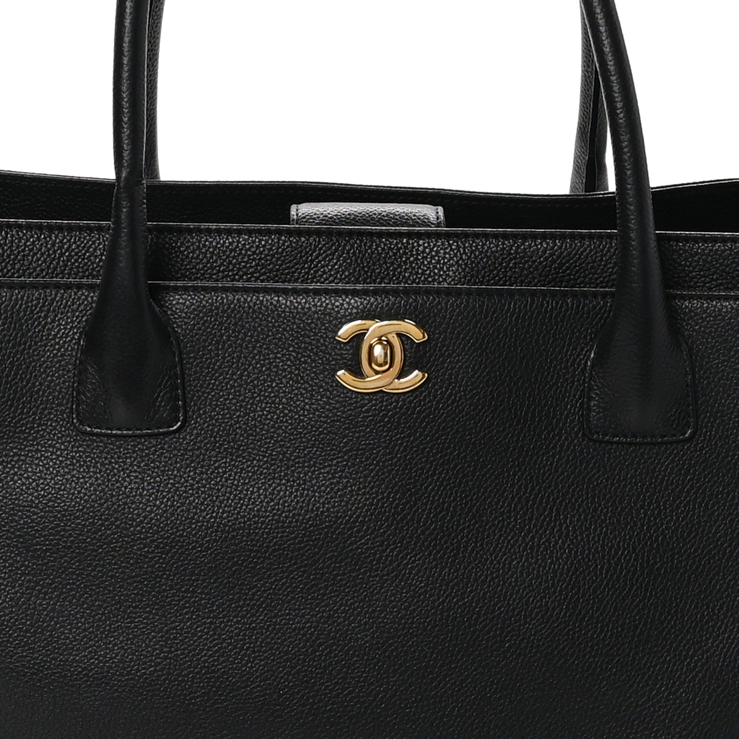 Chanel Calfskin Cerf Executive Shopper Tote Black 8 of 11