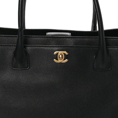 Chanel Calfskin Cerf Executive Shopper Tote Black 8 of 11