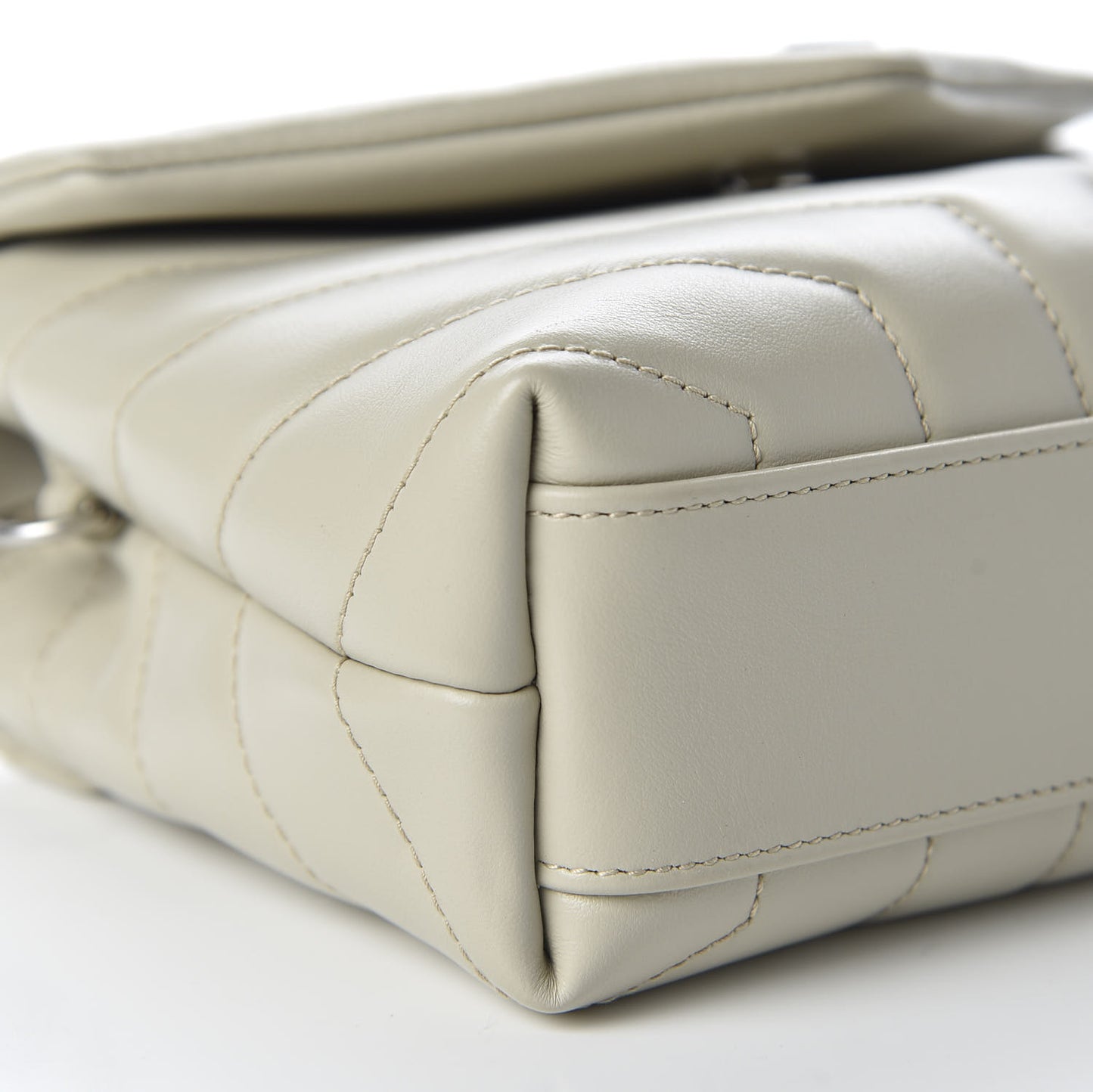 Calfskin Y Quilted Monogram Toy Loulou Crossbody Bag Ivory