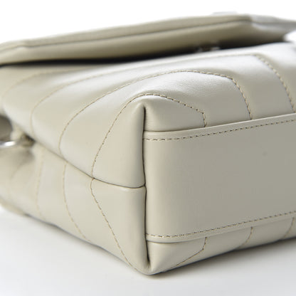 Saint Laurent Calfskin Y Quilted Monogram Toy Loulou Crossbody Bag Ivory 5 of 10