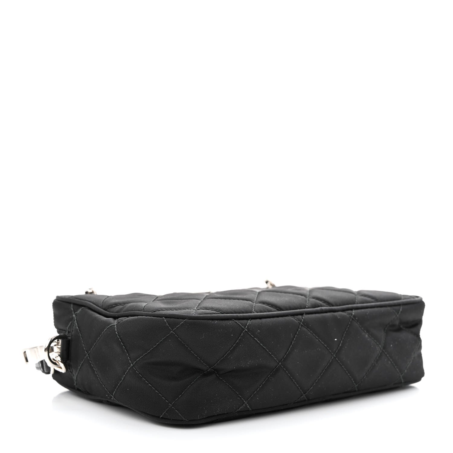 Prada Nylon Tessuto Impuntu Quilted Bandoliera Crossbody Bag Black 4 of 11