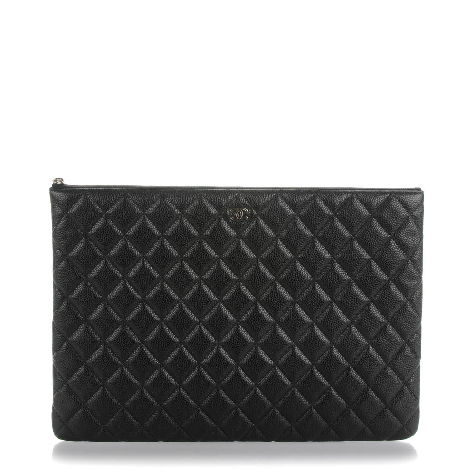 Chanel Caviar Quilted Large Cosmetic Case Black 1 of 7