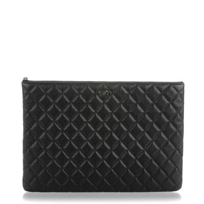 Chanel Caviar Quilted Large Cosmetic Case Black 1 of 7