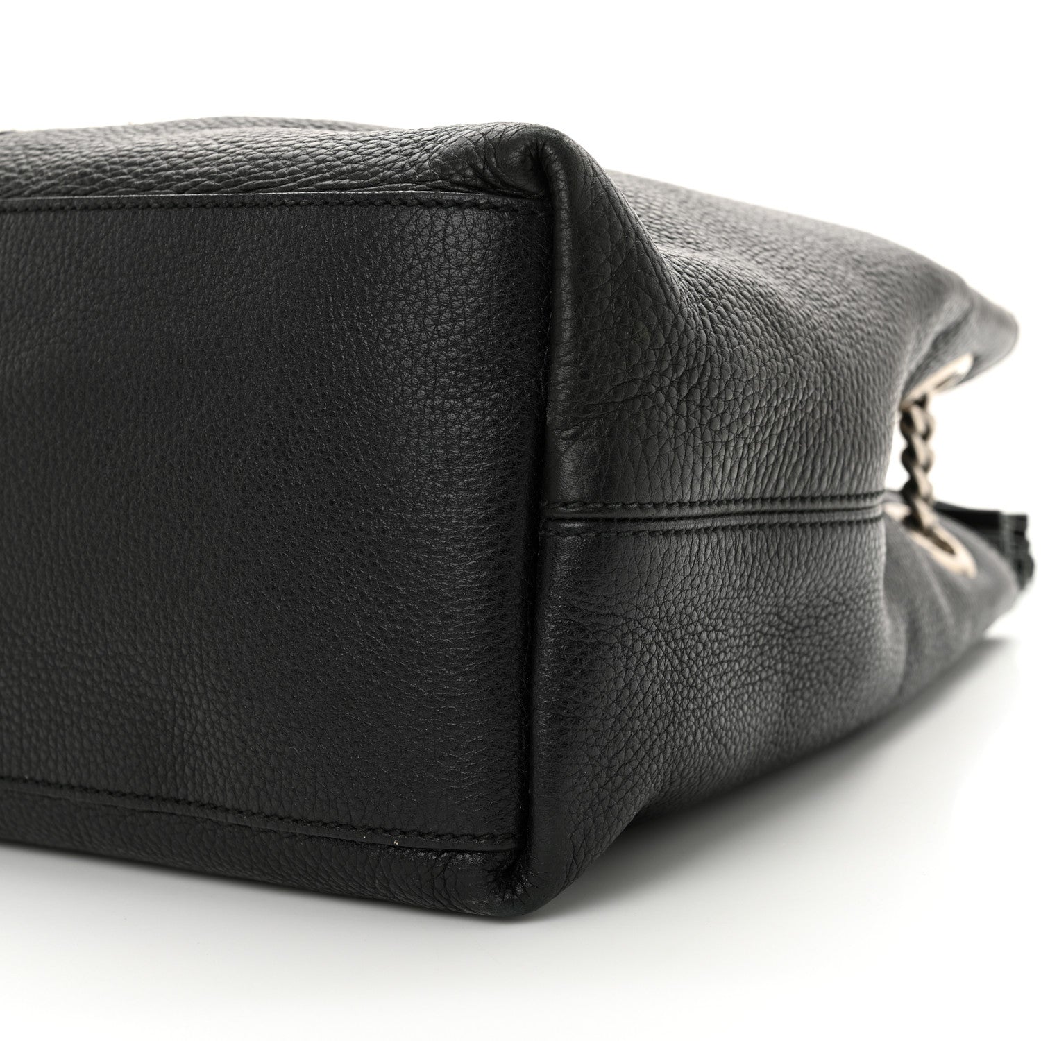 Gucci Pebbled Calfskin Studded Medium Soho Chain Shoulder Bag Black 10 of 12